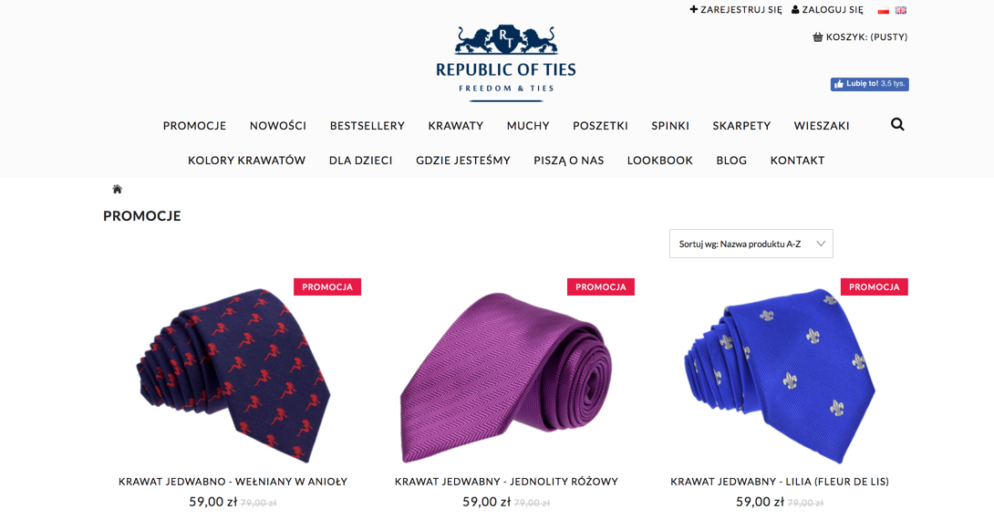 Вторая часть названия - Tie (с английским галстуком), потому что, несмотря на постоянное расширение ассортимента, нашим флагманским продуктом всегда будут галстуки »